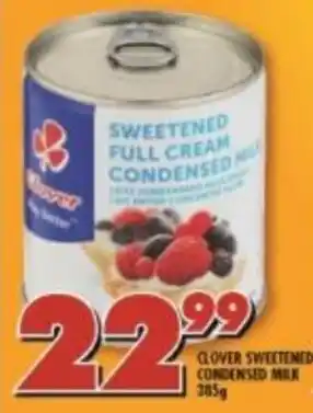 Shoprite Clover Sweetened Condensed Milk 385g offer