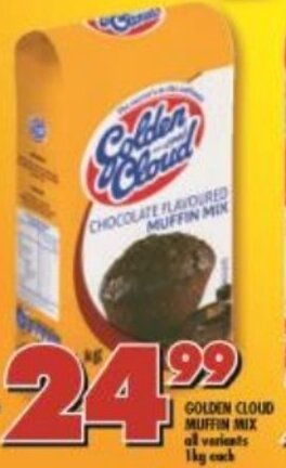 Shoprite Golden Cloud Muffin Mix 1kg offer