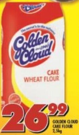 Shoprite Golden Cloud Cake Flour 2,5kg offer