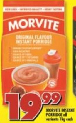 Shoprite Morvite Instant Porridge 1kg offer