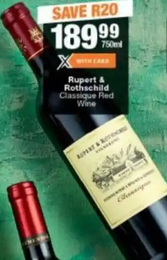 Rupert & Rothschild Classique Red Wine 750 ml