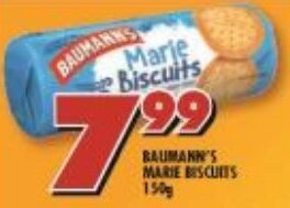 Shoprite Baumann's Marie Biscuits 150g offer