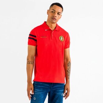 Fabiani 2 stripe marina polo shirt offer