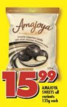 Shoprite Amajoya Sweets all variants 125g offer