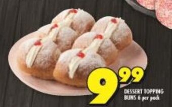 Shoprite Dessert Topping Buns 6 per pack offer
