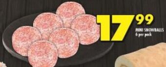 Shoprite Mini Snowballs 6 per pack offer