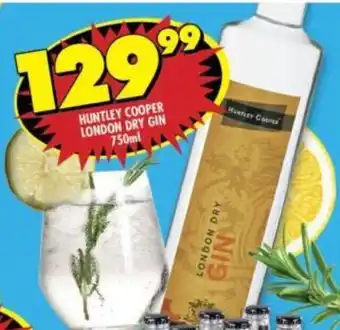 Shoprite Liquor Huntley Cooper London Dry Gin 750ml offer