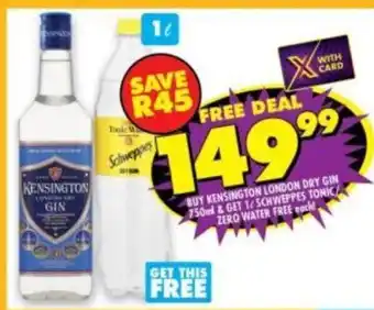 Shoprite Liquor Kensington London Dry Gin 750 ml offer