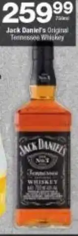 Checkers Jack Daniel's Original Tennessee Whiskey 750 ml offer