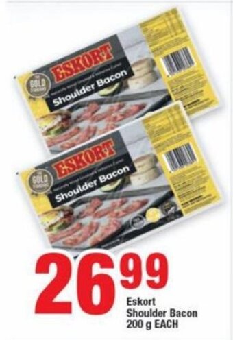 OK Foods Eskort Shoulder Bacon 200g each offer