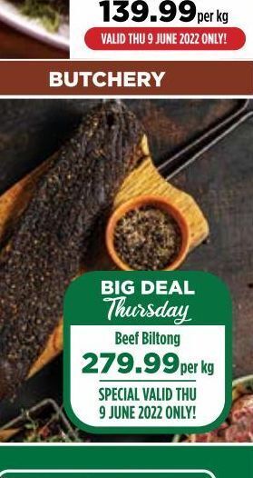 Food Lover's Market Beef biltong offer