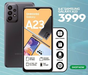 Ackermans 6.6" samsung galaxy a23 offer