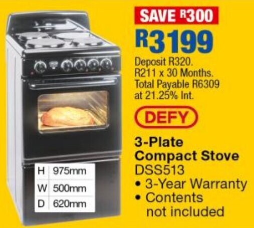 defy-3-plate-compact-stove-offer-at-ok-furniture