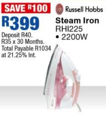 OK Furniture Russell Hobbs Steam Iron offer