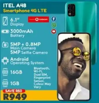 OK Furniture Itel A48 Smartphone offer