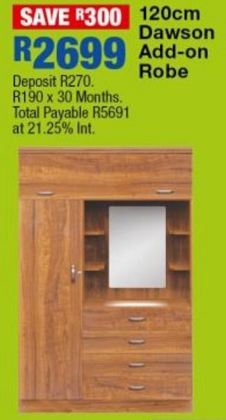 OK Furniture Dawson Add-on Robe offer