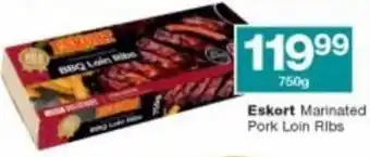 Checkers Hyper Eskort Marinated Pork Loin Ribs 750g offer