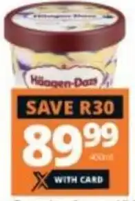 Checkers Hyper Häagen-Dazs Ice Cream All Variants Each offer