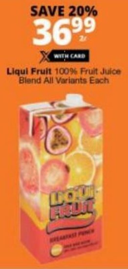 Liqui Fruit 100% Fruit Juice Blend All Variants Each
