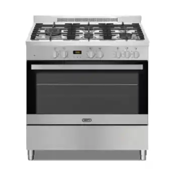 Defy 5 burner twin thermofan+ gas/electric cooker - dgs906