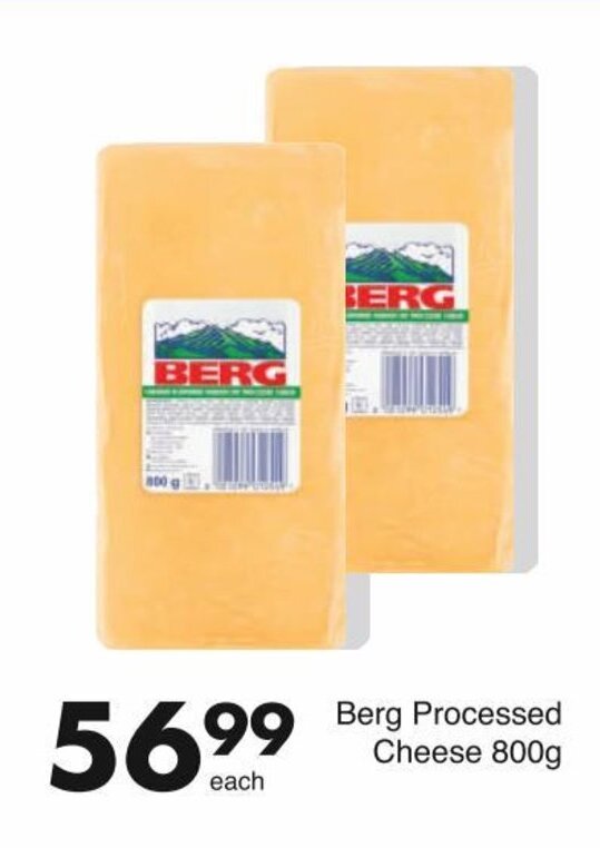 Berg Processed Cheese 800g offer at Save