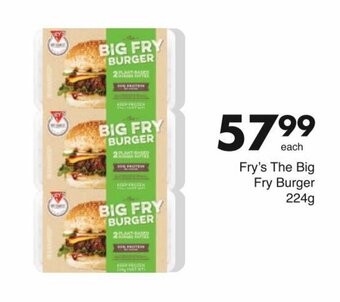 Save Fry's The Big Fry Burger 224g offer
