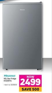 Game Hisense 92L Bar Fridge H125RTS offer