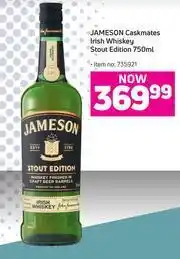Game Jameson Caskmates Irish Whisky Stout Edition-750ml offer