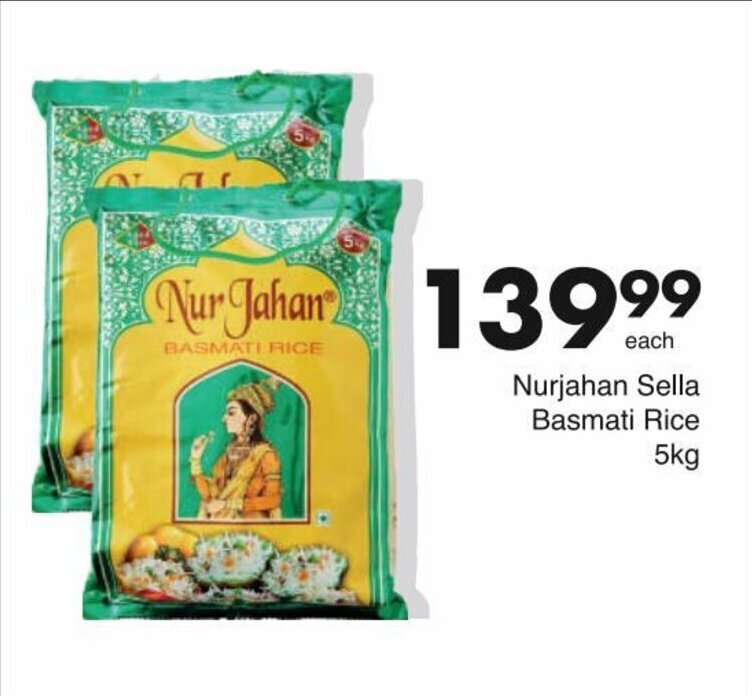 Nurjahan Sella Basmati Rice 5kg offer at Save