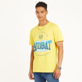 Sportscene Redbat athletics men's yellow t-shirt offer