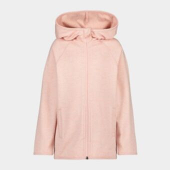 Totalsports Girls ts zip through dusty pink hoodie offer