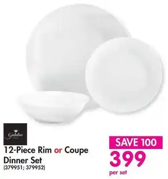 Rim or Coupe Dinner Set 12-Piece