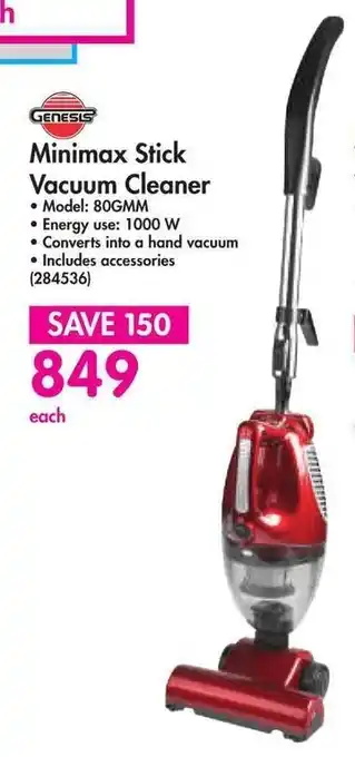 Makro Minimax Stick Vacuum Cleaner 80GMM 1000W offer