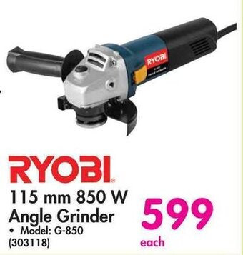 Makro Ryobi Angle Grinder 115mm 850W offer