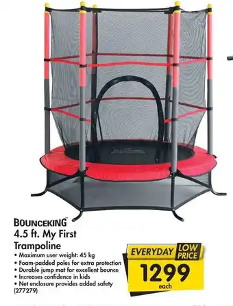 Bounceking 4.5Ft. My First Trampoline offer at Makro