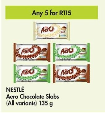 Makro Nestlé Aero Chocolate Slabs 135g offer