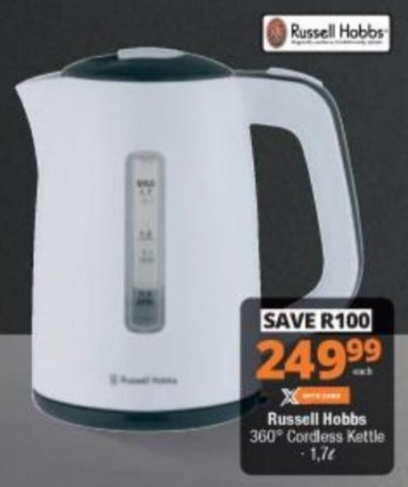 Russell hobbs kettle checkers sale