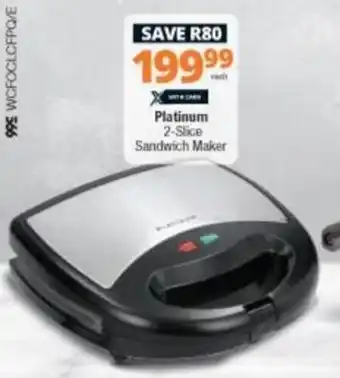 Checkers Hyper Platinum 2-Slice Sandwich Maker offer