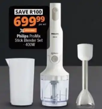 Checkers Hyper Philips Promix Stick Blender Set 400W offer