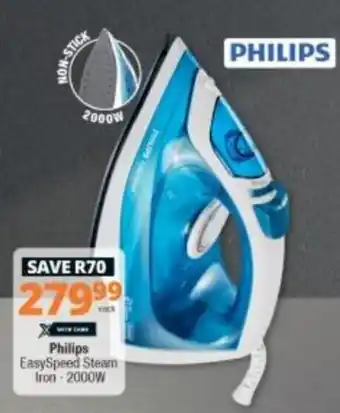 Checkers Hyper Philips Easy Speed Steam Iron 2000w offer