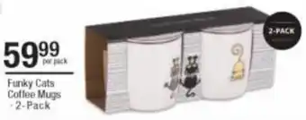 Checkers Hyper Funky Cats Coffee Mugs 2-pack offer