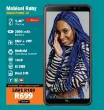 Checkers Hyper Mobicel Ruby Smartphone offer