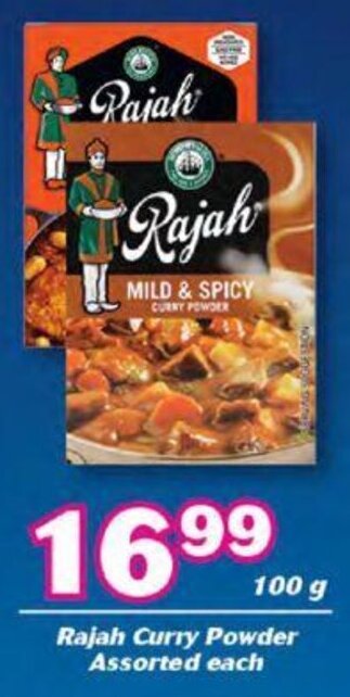 Cambridge Food Rajah Curry Powder Assorted 100g offer
