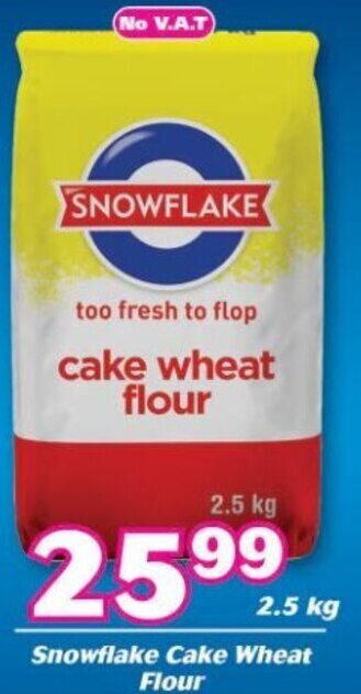 Cambridge Food Snowflake Cake Wheat Flour 2,5kg offer
