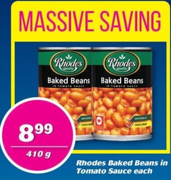 Cambridge Food Rhodes Baked Beans in Tomato Sauce Each 410g offer