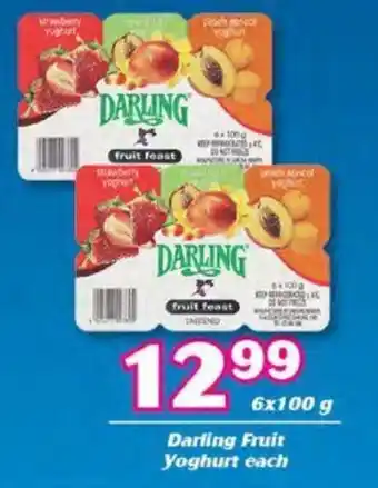 Cambridge Food Darling Fruit Yoghurt 6 x 100g offer