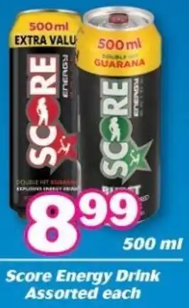 Score Energy Drink Assorted Each 500ml
