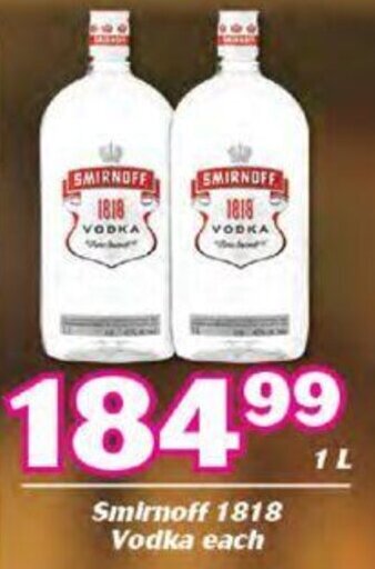 Smirnoff 1818 Vodka 1L