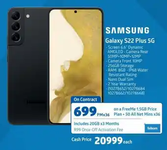 Incredible Connection SAmsung Galaxy S22 Plus 5G offer
