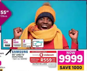 Game Samsung 55" UHD TV 139cm offer
